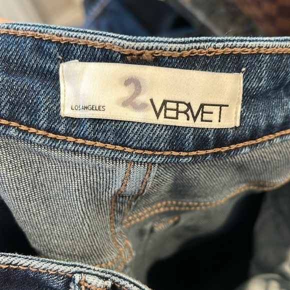 Vervet HIGH RISE CUFFED HEM STRETCH BOYFRIEND JEANS Size 29 - Picture 3 of 6